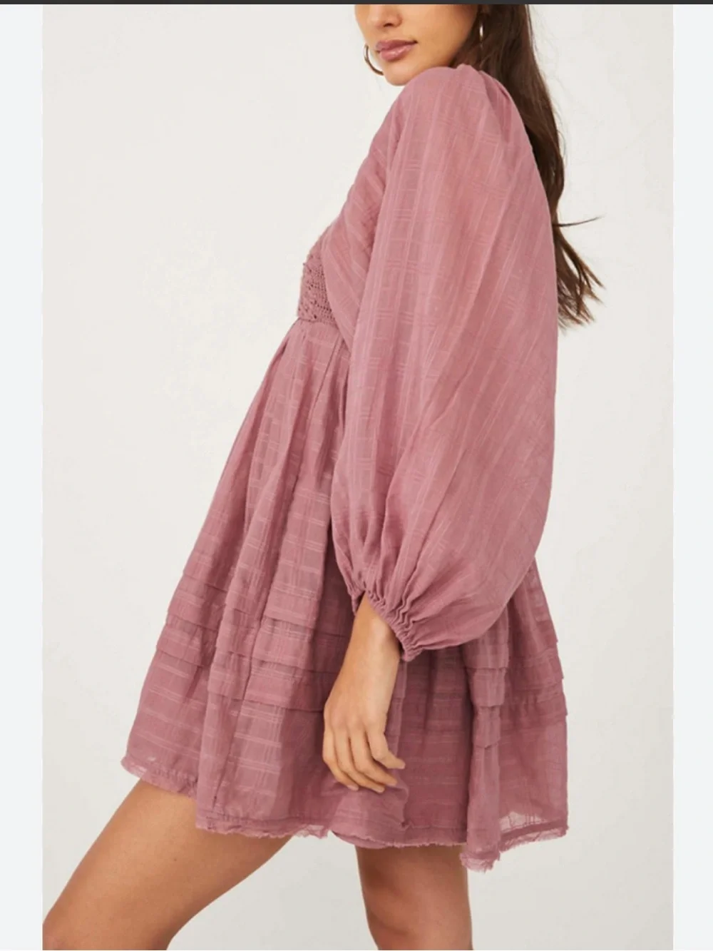 Free People Ari Mini Dress in Dried Currant! Size S
